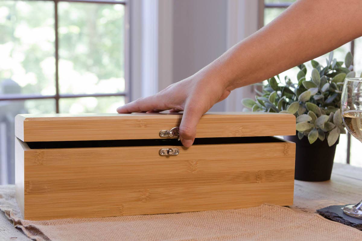 Case Elegance – wholesale Vinverktygsset – Bambu Vin Presentförpackning Set & Tillbehör5