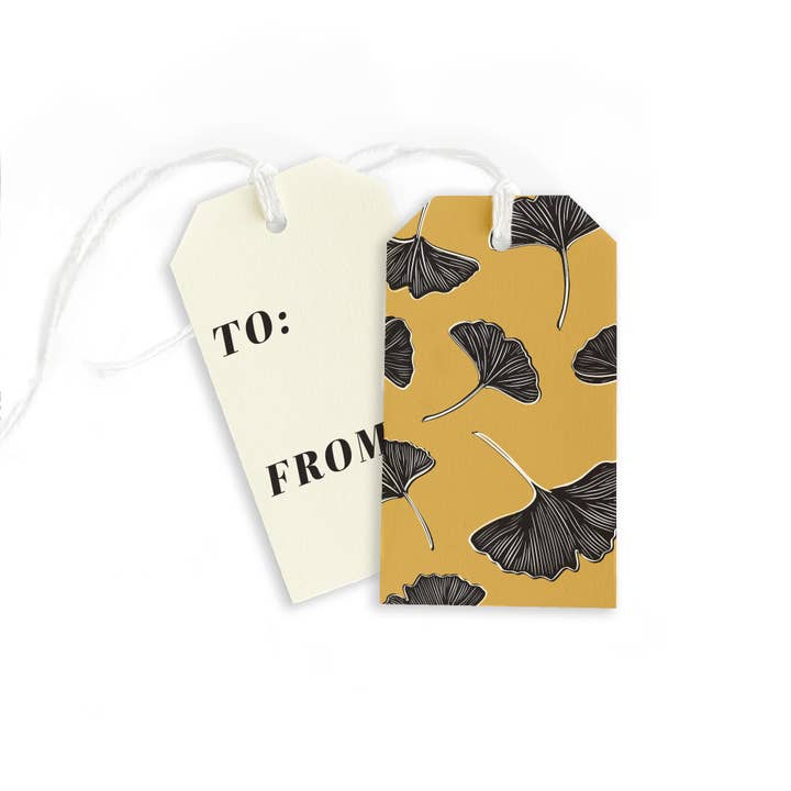 Ginkgo - Gift Tags for wholesale by Dahlia Press