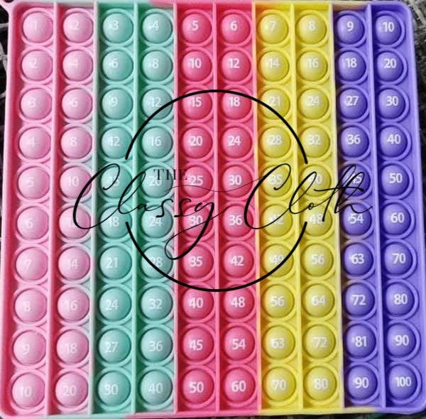 The Classy Cloth WS - Vendita all'ingrosso Giocattolo fidget - Bambini - Strumento di apprendimento della moltiplicazione del giocattolo Fidget RTS0