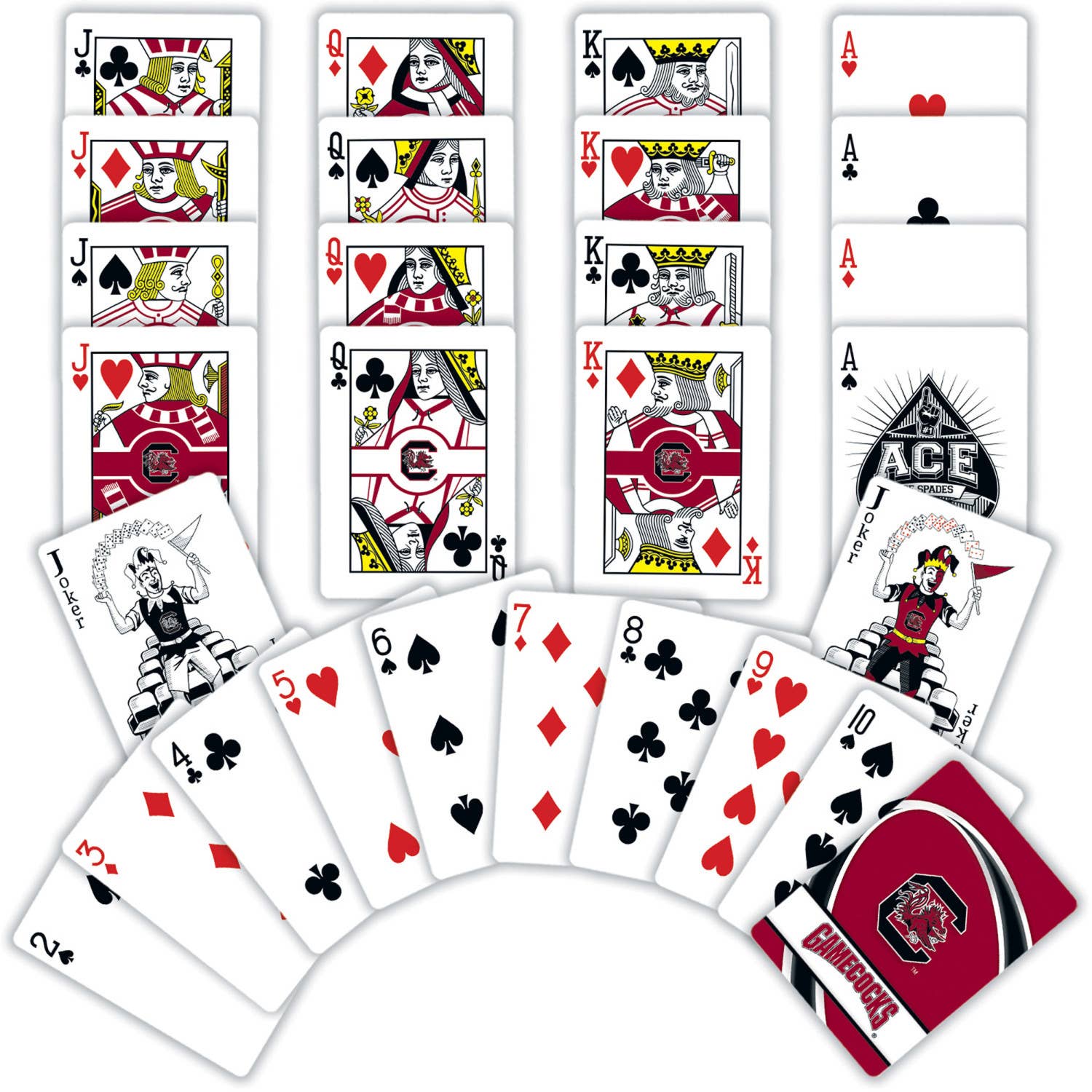 Masterpieces Puzzles - Wholesale Playing Cards - South Carolina Gamecocks Playing Cards1