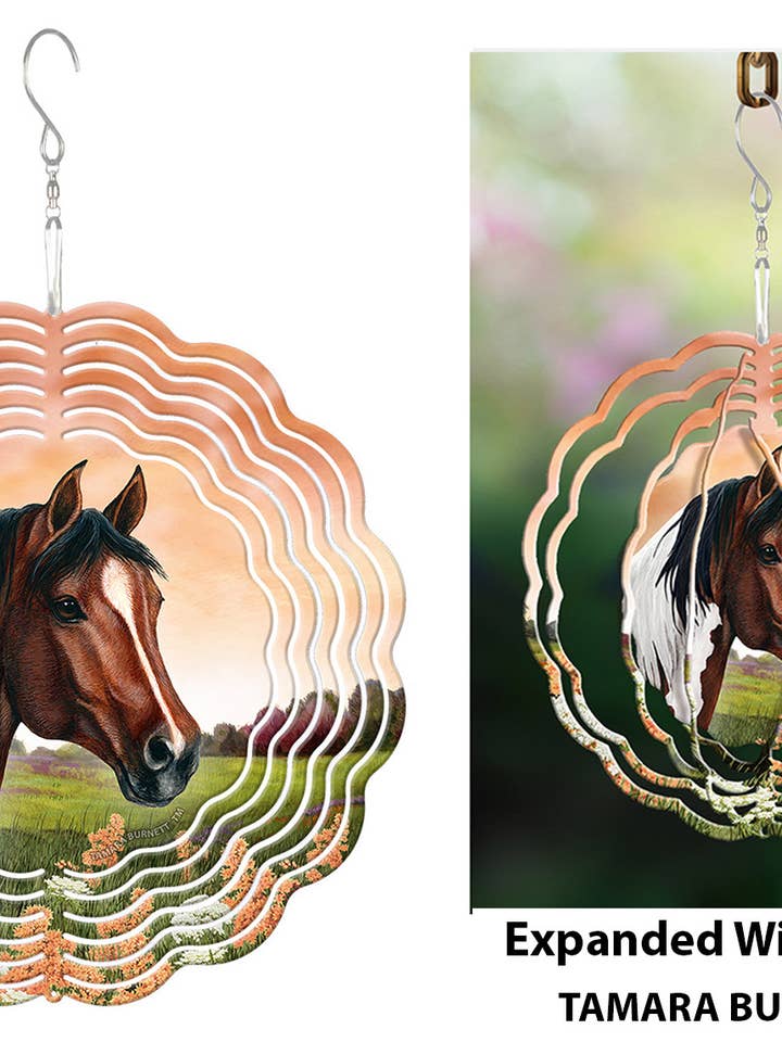Cavallo Quarter Bay Paint - Girandola di Vento per la vendita all'ingrosso da parte di Pet Gifts USA, LLC