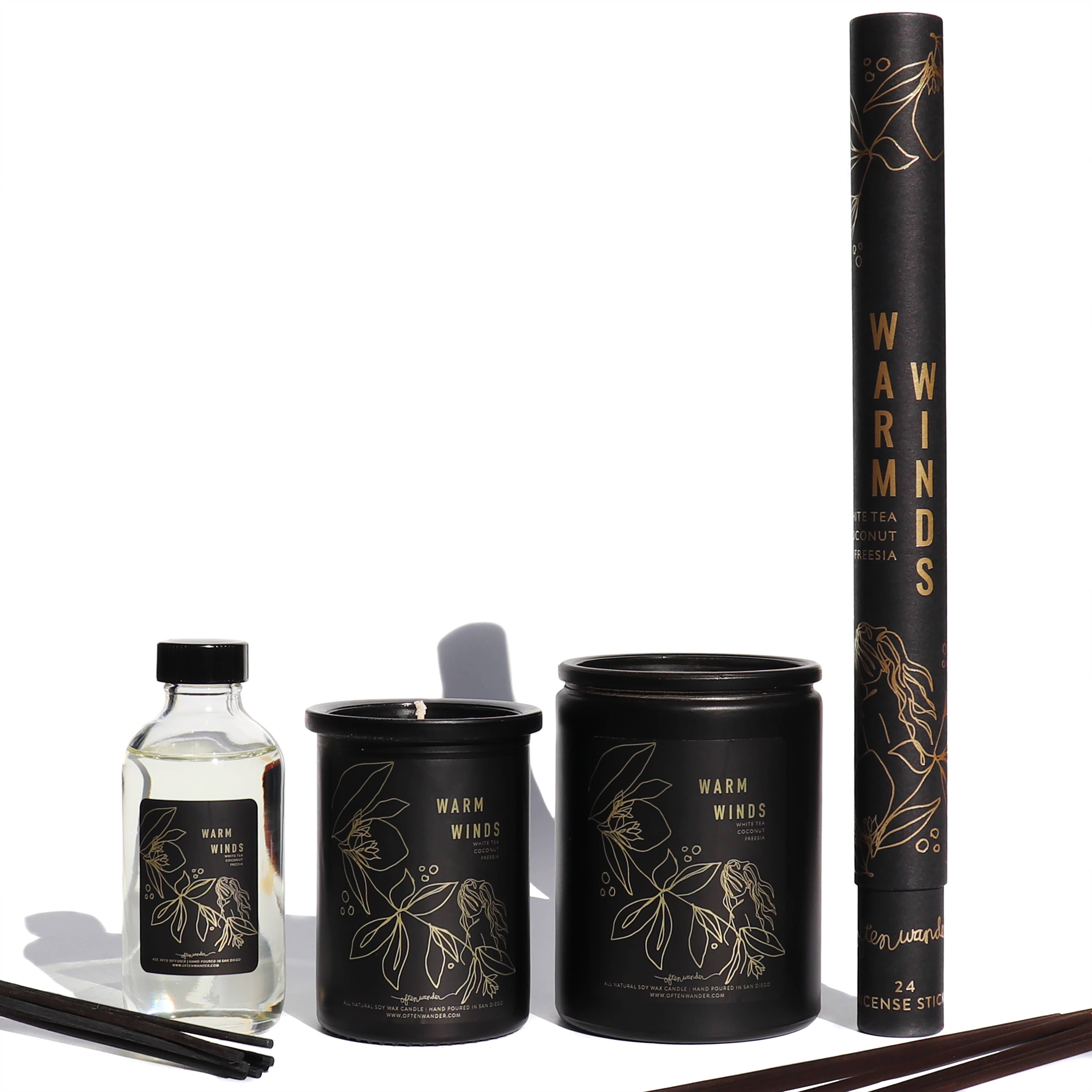 Often Wander - Wholesale Jar/Filled Candle - Warm Winds – Mood Candle3