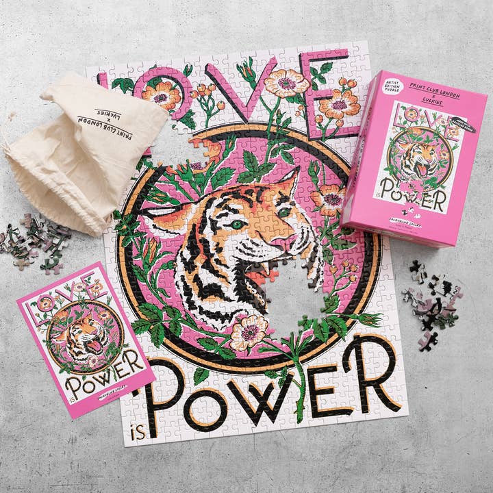 Print Club x Luckies - Kärlek är makt pussel för wholesale av Luckies of London