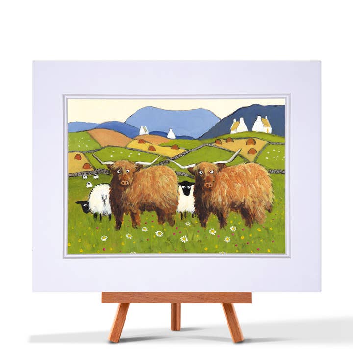 Imprimé monté We're Daft But We Love Ewe pour la vente par The Whimsical World of Thomas Joseph