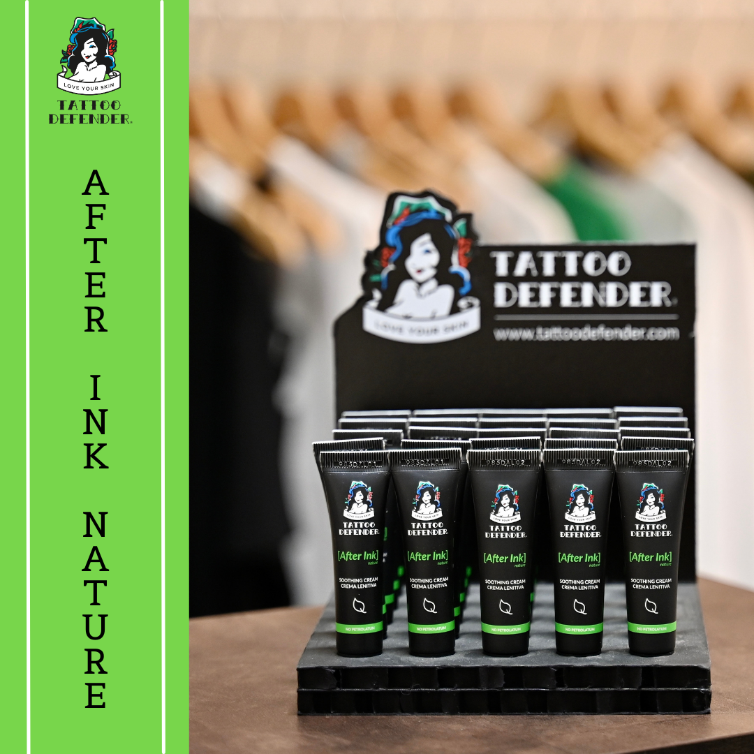 Tattoo Defender - Vente Pommades/soins pour tatouage - Crème apaisante pour le soin des tatouages au beurre de karité3