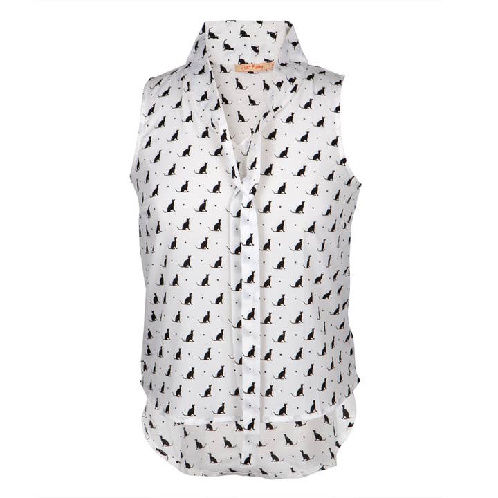 Cat Sitting All-Over Women's Blouse for wholesale by Official Store