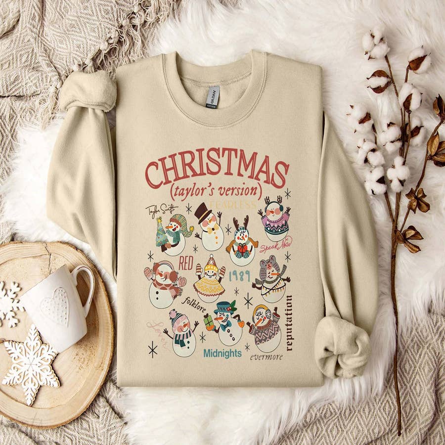 It's The Damn Season Taylor Christmas Sweatshirt | Swifty Merch Swiftie Gifts Swiftie Shirt Folklore Merch Gifts Evermore | Halloween Shirt