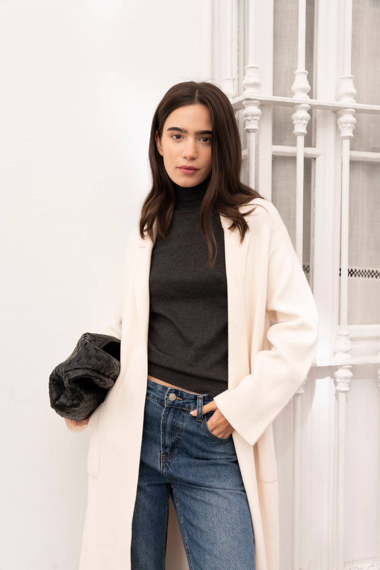 Crude OVERSIZED KNIT COAT for wholesale on Faire2