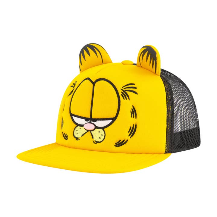 Garfield Trucker Hat, Adult Baseball Cap with Curved Brim, One Size for wholesale by Concept One