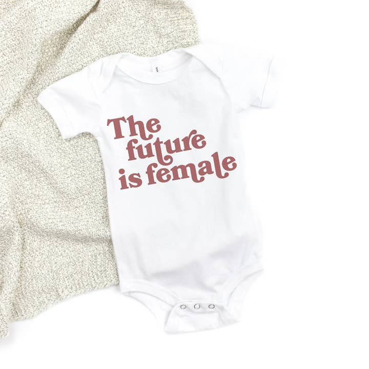 The Future is Female Baby Bodysuit for wholesale by Pink Sundays