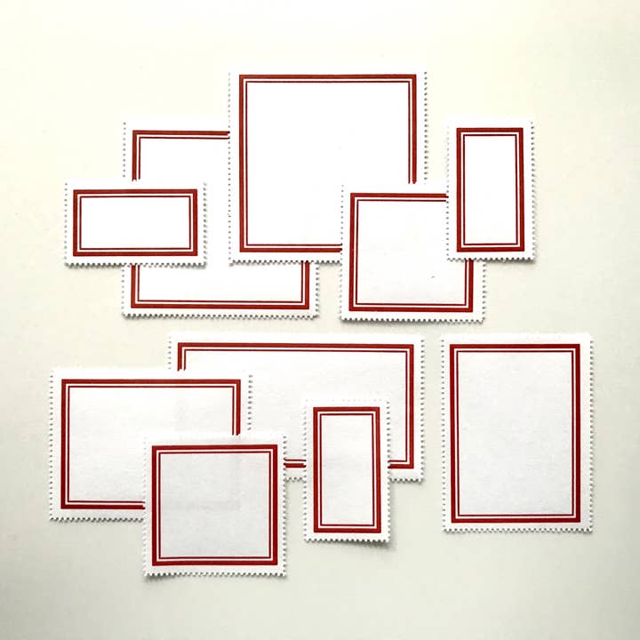 The Portland Stamp Company - Wholesale Gift Tag Label - Blank Labels — Classic, Red6