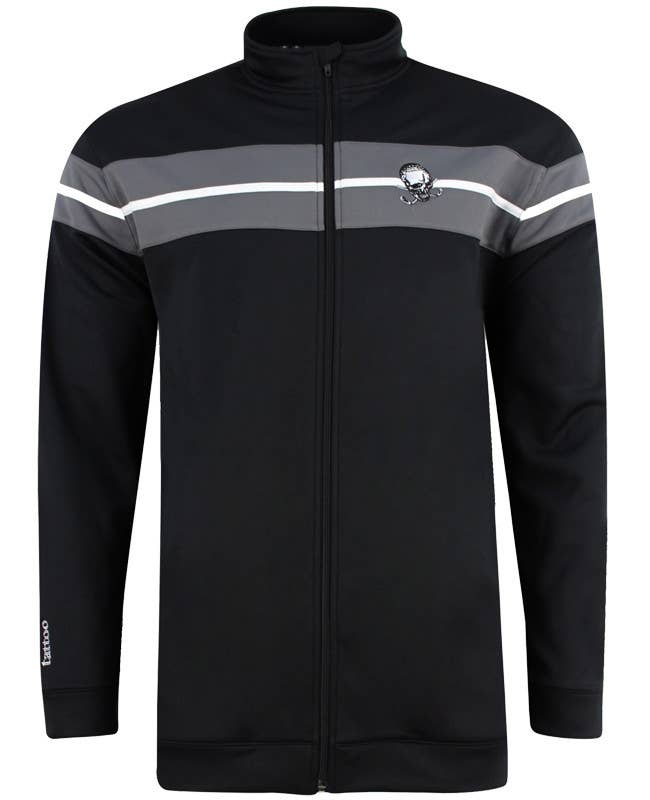 Tattoo Golf Clothing - Wholesale Athletic Jacket - Men's - Men's Clubhouse Full-Zip Golf Jacket (Black/Grey)