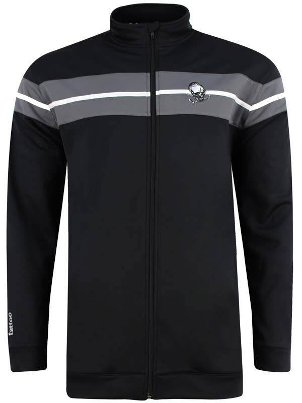 Tattoo Golf Clothing - Wholesale Athletic Jacket - Men's - Men's Clubhouse Full-Zip Golf Jacket (Black/Grey)