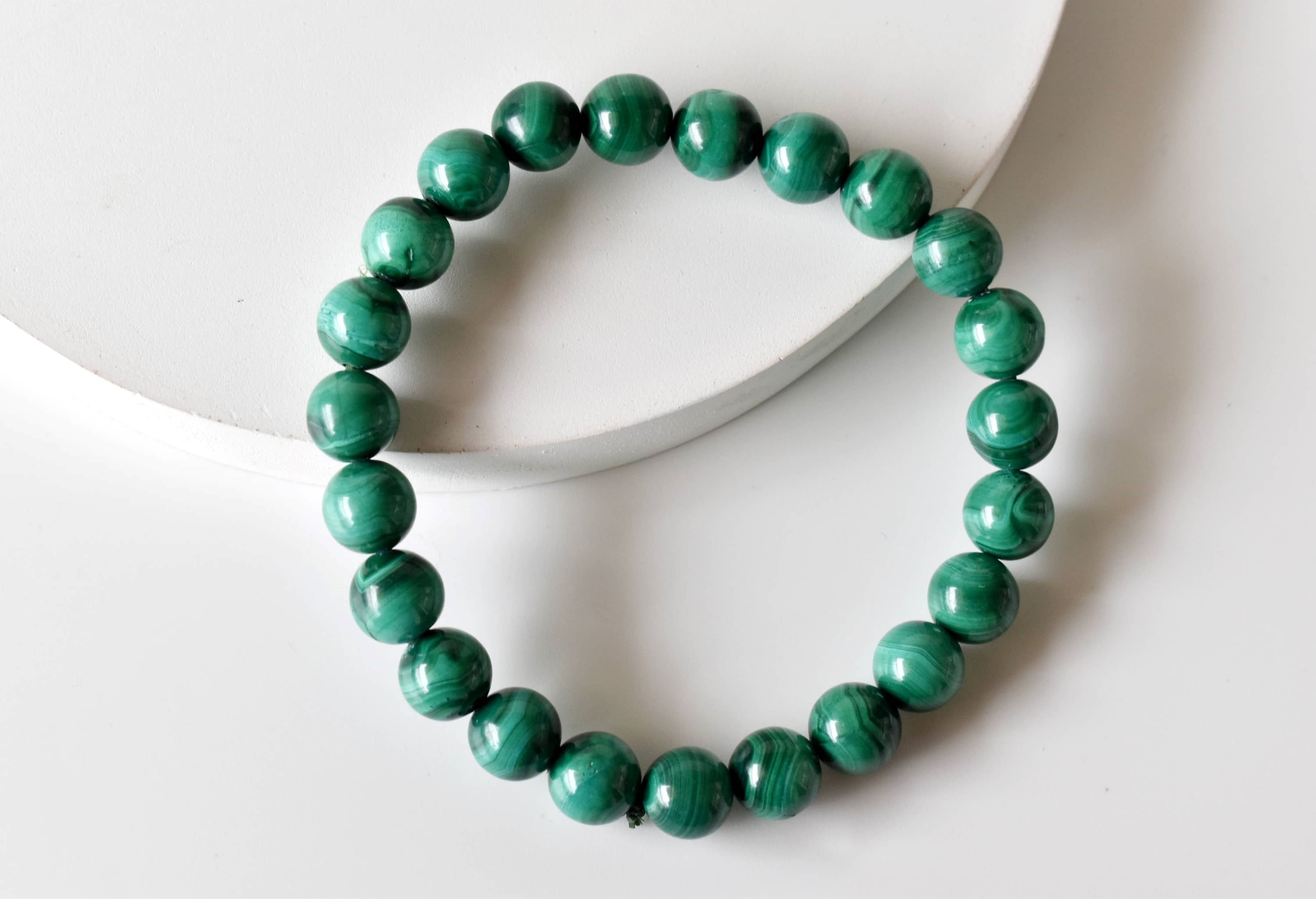 Soothing Crystals - Wholesale Beaded Bracelet - Healing Bracelet | Synthetic Malachite | Gemstone Bracelet1