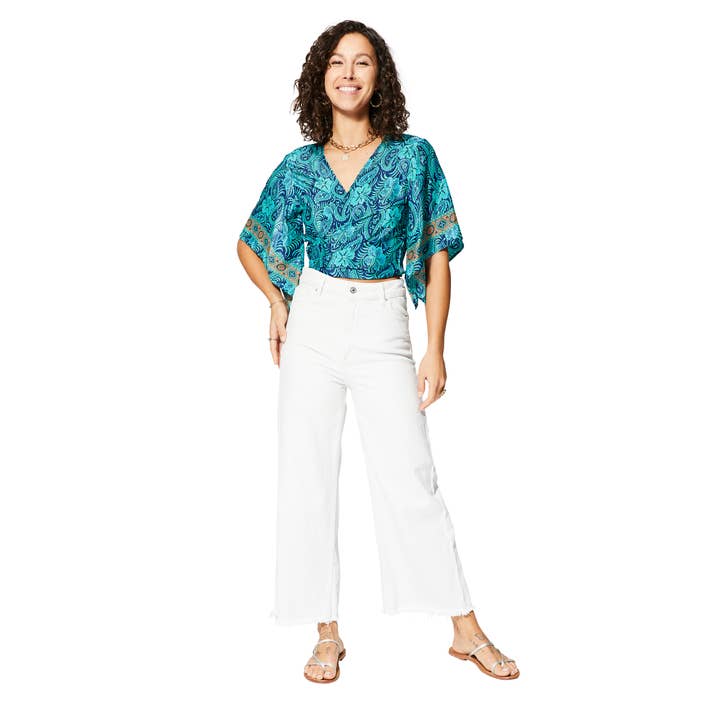 SUMMER CROP TOP SHORT SLEEVES TIP0056D for wholesale by Ipanima