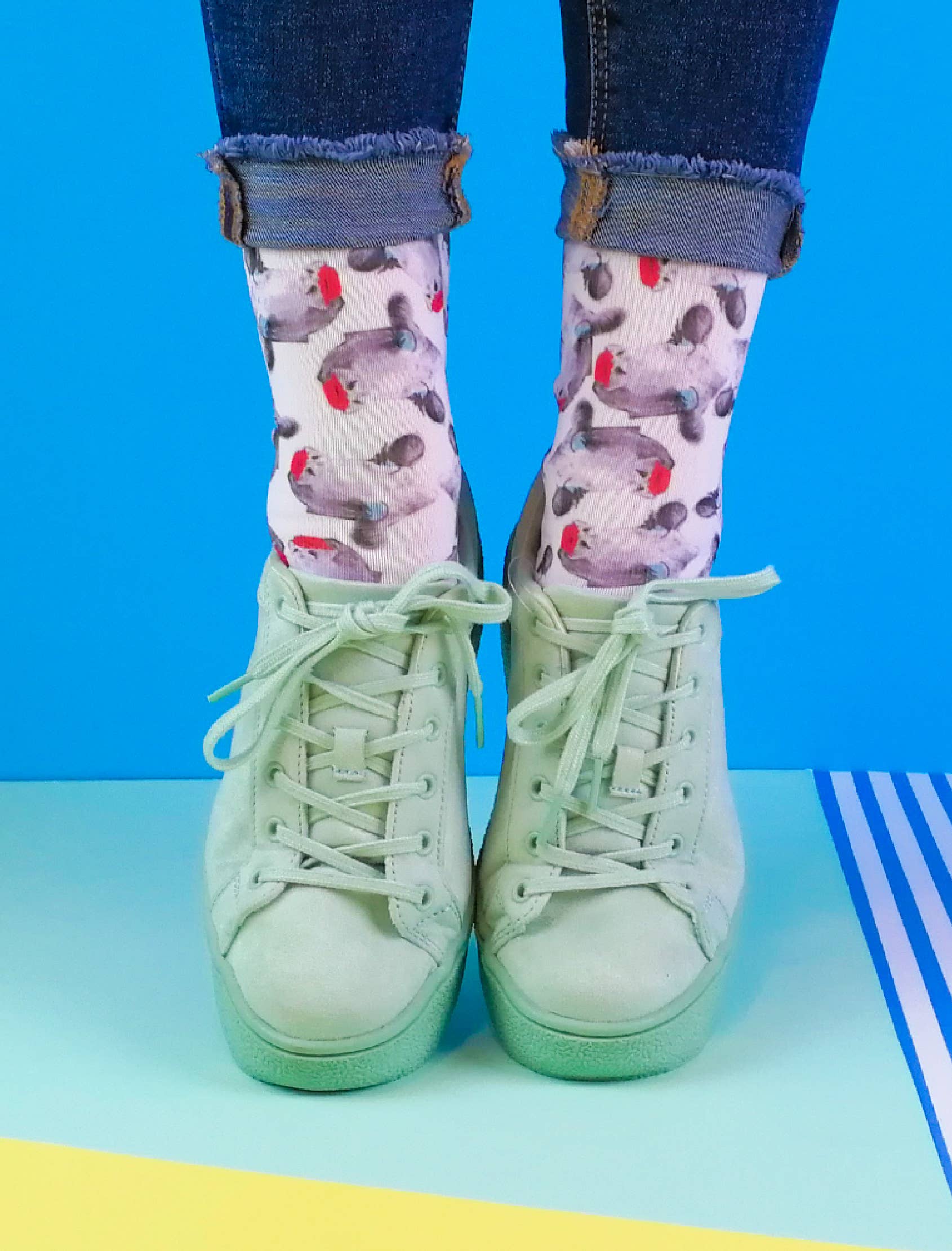 SWEET PARIPE - Wholesale Socks - Unisex - Pop Farm Cow Socks2