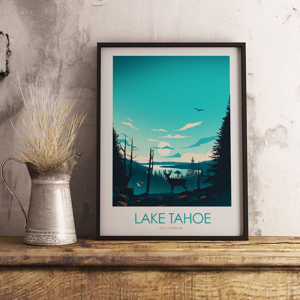 Studio Inception – wholesale Art print – Lake Tahoe Minimalist Print7