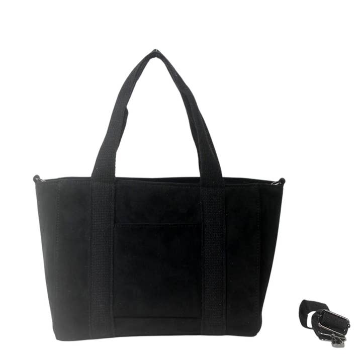 SAC À MAIN AVEC BANDOULIÈRE. MATÉRIAU DAIM. pour la vente par MIA LAROUGE