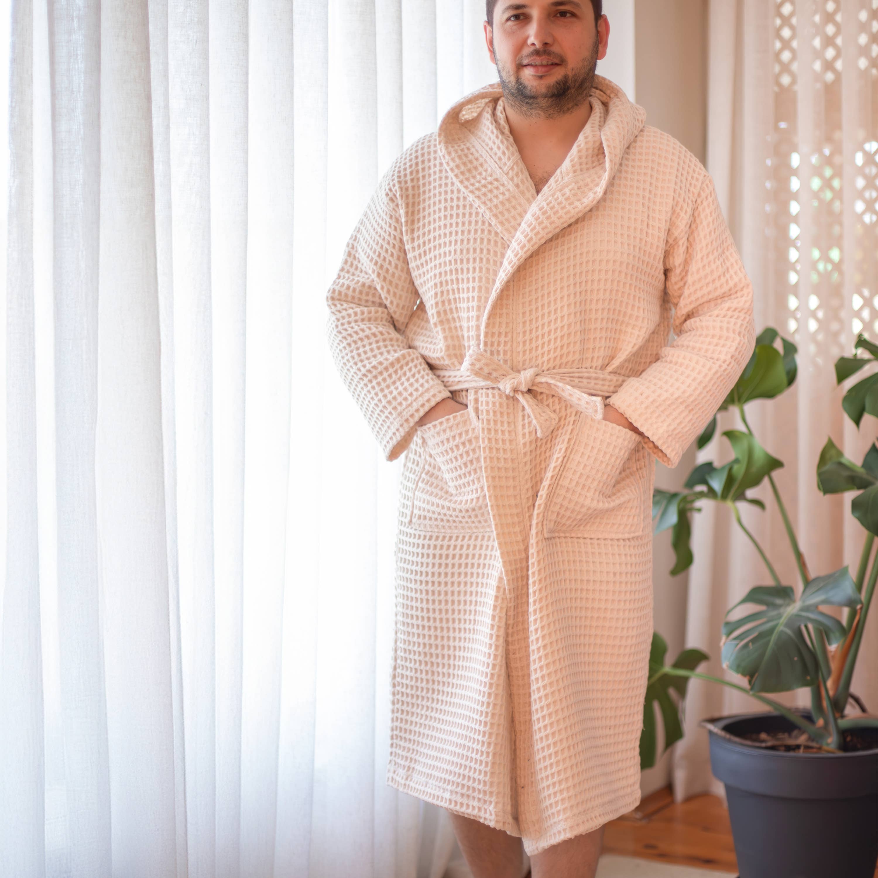 Vivamaison – Engroshandel Morgenkåbe - Unisex – Premium Vaflet Bomuld Badekåbe, Unisex Spa Komfort33