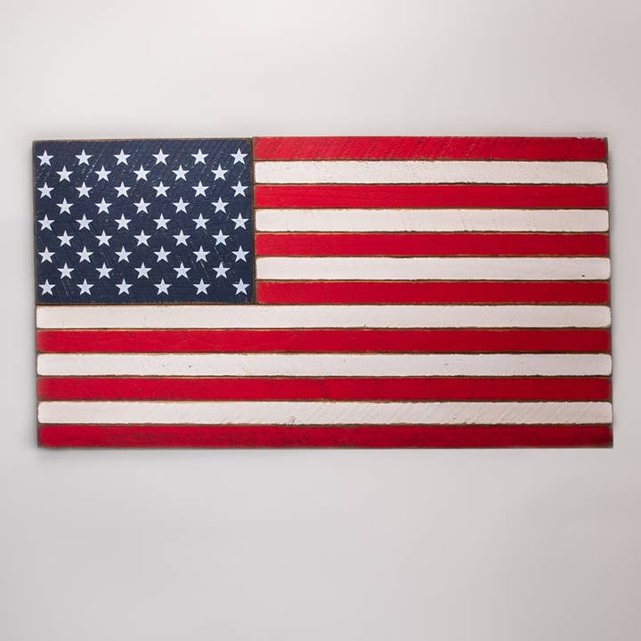 Rustic Marlin Personalized Home Decor - Wholesale Sign - Classic Wooden American Flag11