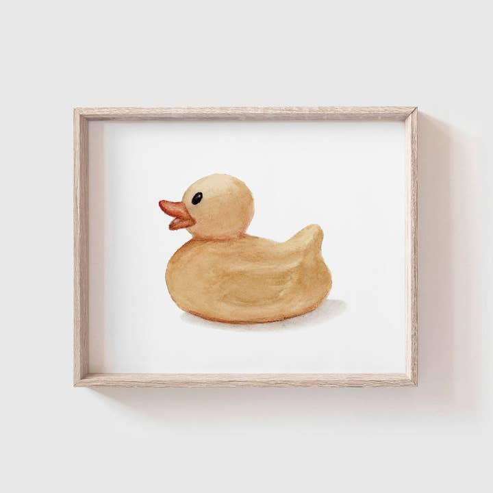 Rubber Duck Art Print for wholesale by Tabitha Paige