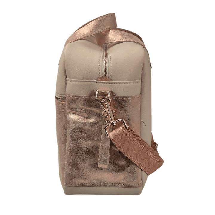 TICI Handmade - Wholesale Diaper Bag - Baby - Stroller Bag - Pink and Cream Mom Bag3