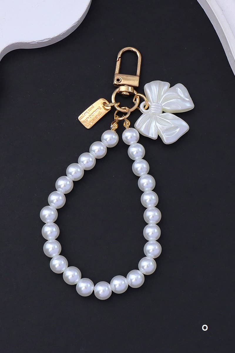 42POPS - Wholesale Keychain - Women's - .._ 0905 Elegant Pearl Phone Pendant Bag Charm Keychain SI-2875313