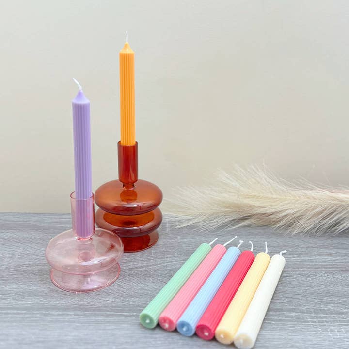 Eli and Things – wholesale Tapered candle/candlestick – Soy Dinner Candles - Candlesticks - Pastel Taper Candle
