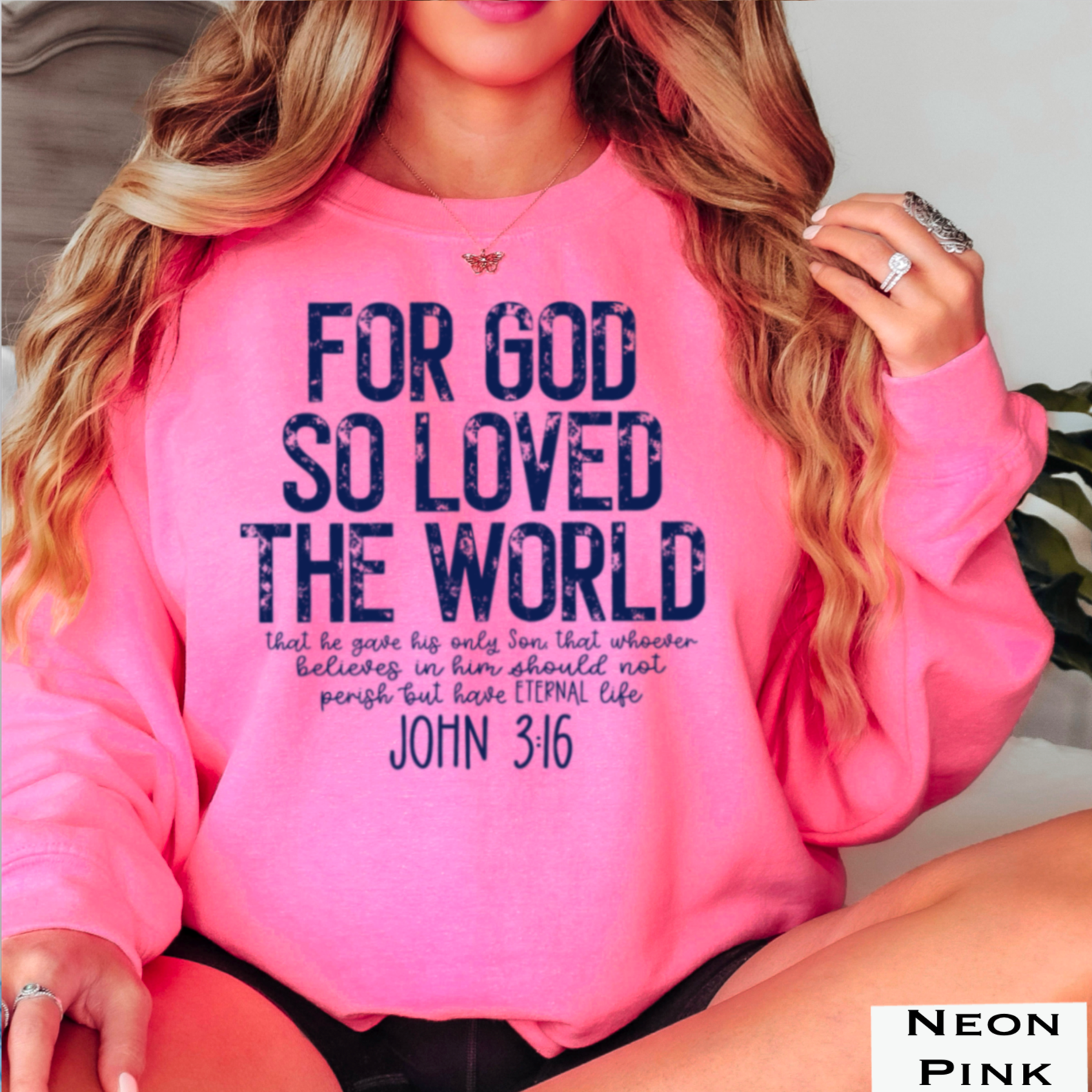 Shoppe SHC - Wholesale Graphic Sweatshirt - Women's - John 3:16 Christian Graphic Sweatshirt|Gildan9