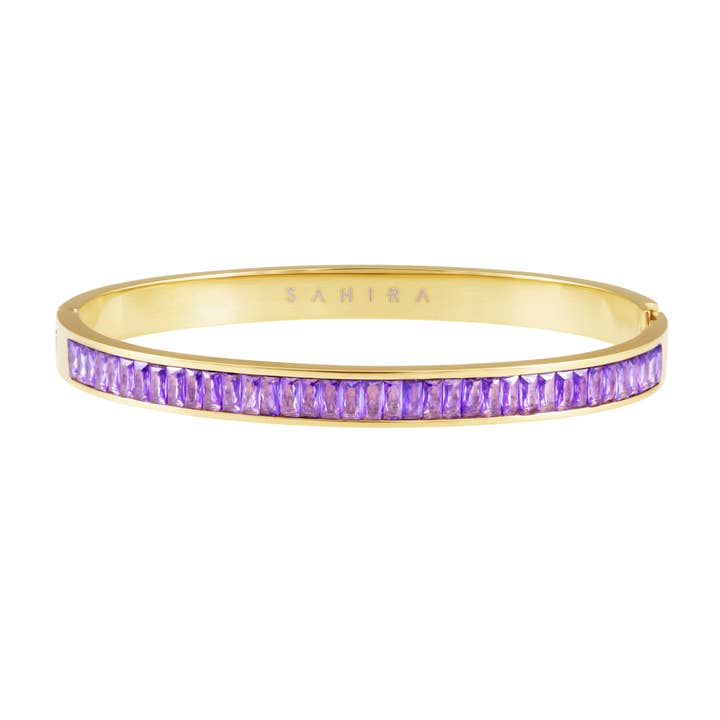 Bracelet Nicola Cz - Violet pour la vente par Sahira Jewelry Design