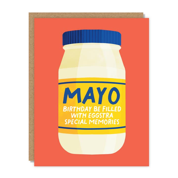 Carte d'anniversaire « Be Filled with Eggstra » de Mayo pour la vente par Tiny Buffalo Designs Co.