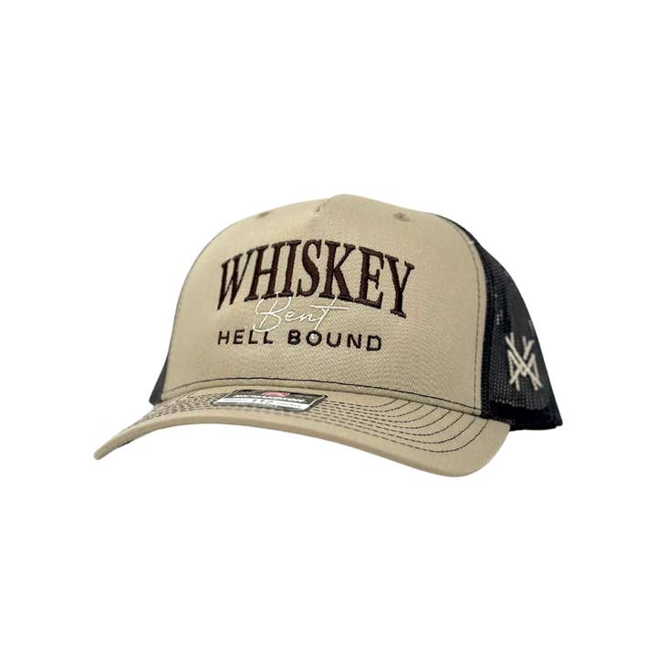 The Mad Hatter Co - Wholesale Trucker Hat - Unisex - MHC Whiskey Bent and Hell Bound Trucker Hat
