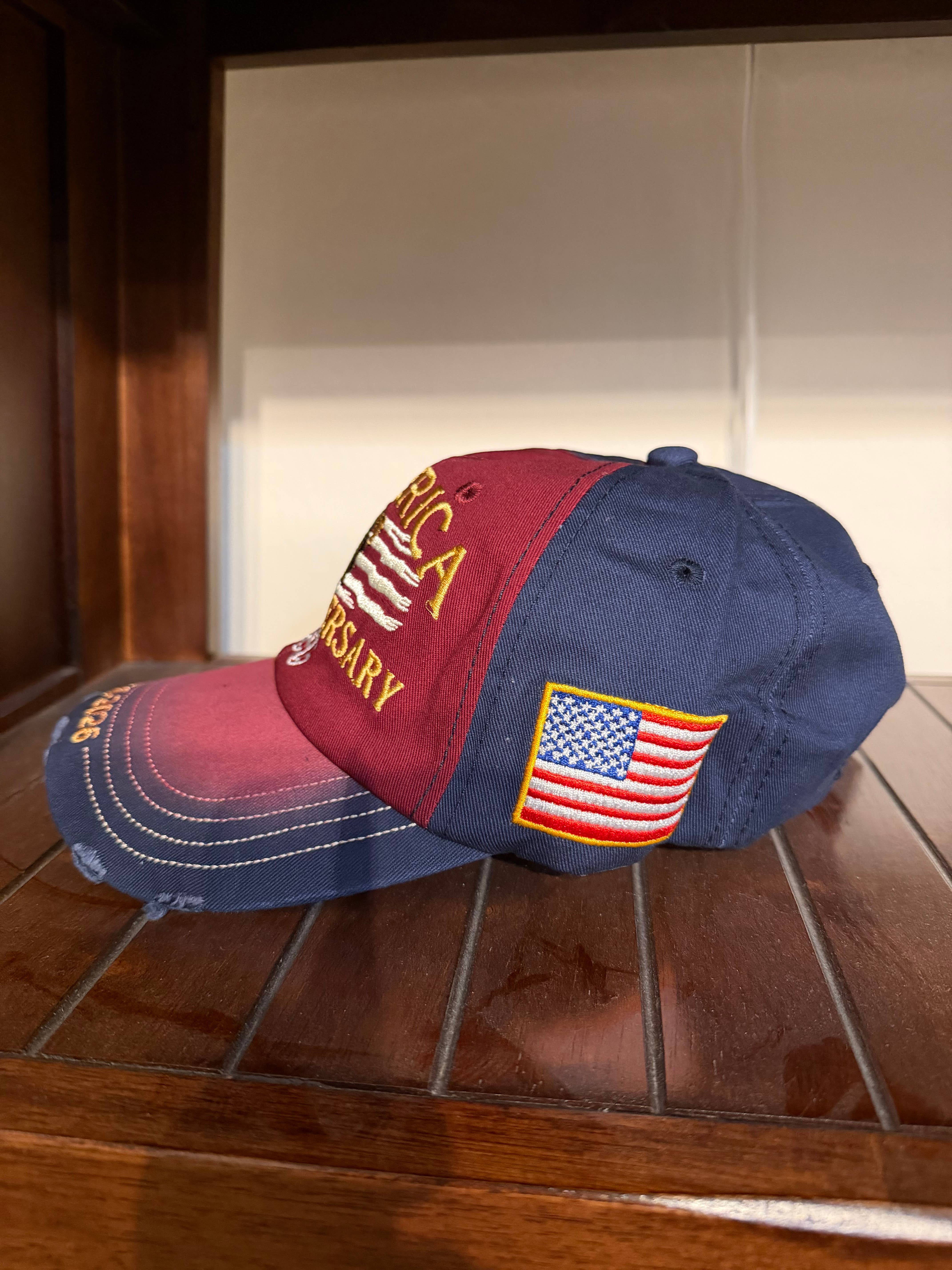 Serenity Collective - Wholesale Baseball Cap - Unisex - 250th Anniversary Embroidered Baseball Cap2