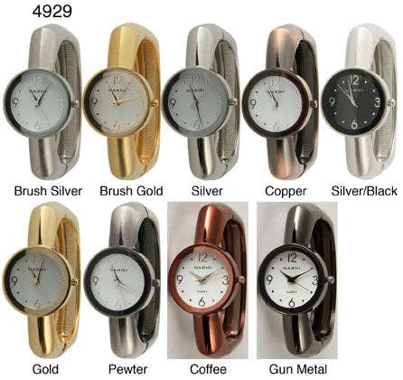 Time World USA - Wholesale  - 6 Narmi metal cuff bangles0