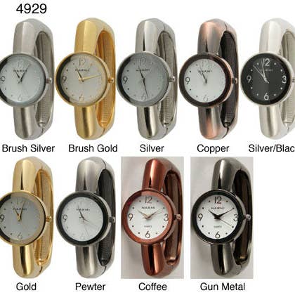 Time World USA - Wholesale - 6 Narmi metal cuff bangles