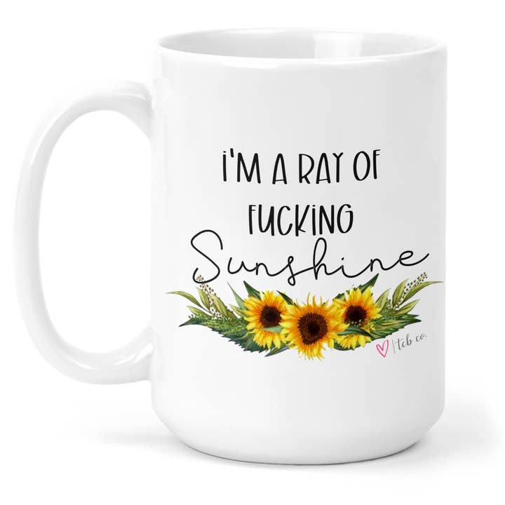 tcbco - Wholesale Coffee Mug - Ray Of Sunshine 15 Oz Ceramic Mug