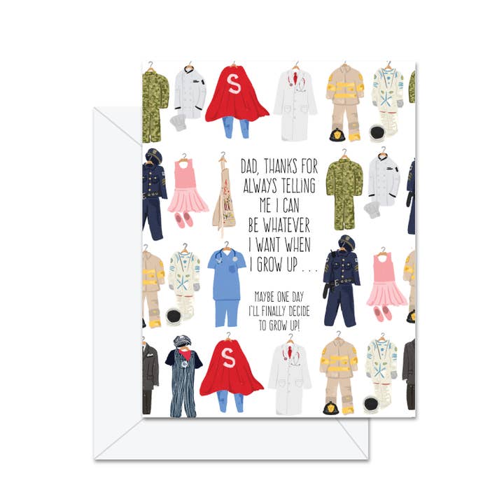 Dad, Thanks For Always Telling Me I Can . . - Greeting Card for wholesale by Jaybee Design