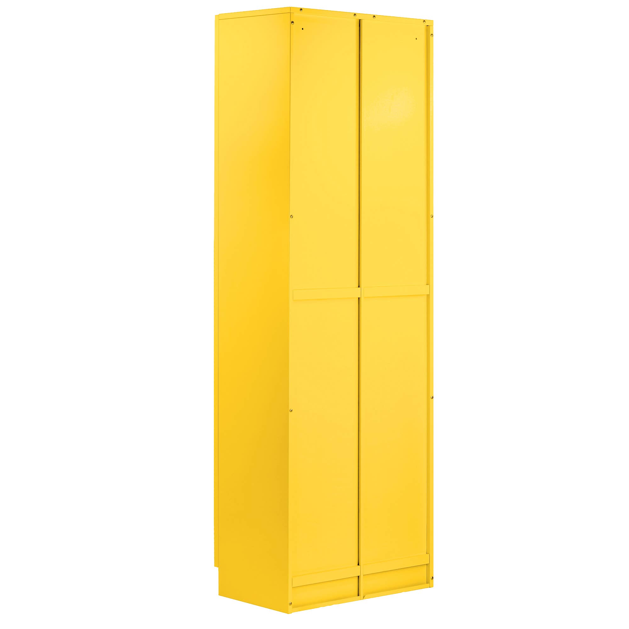 Glamour Home - Vente Armoire - Armoire en métal jaune 178 cm avec portes françaises Avidan4