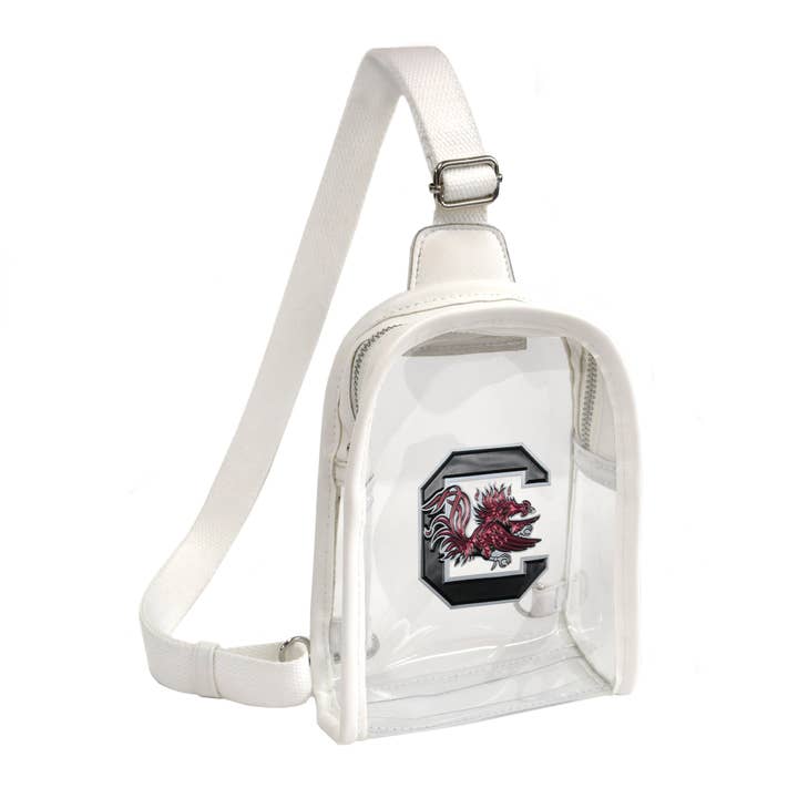 NCAA South Carolina Fighting Gamecocks Clear 3D Mini Sling for wholesale by Little Earth Productions