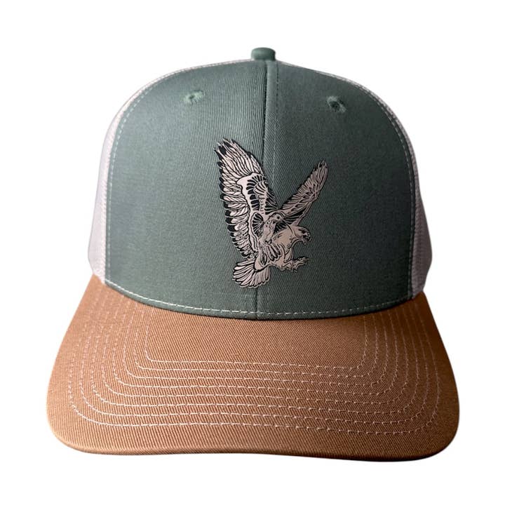 Hawk and Hummingbird Trucker Hat for wholesale by Wild Slice Designs