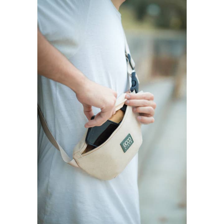 8000Kicks - Vente Sac ceinture – unisexe - Sac à bandoulière Hemp Beige3