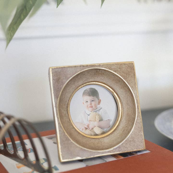 Petal Lane Home - Wholesale Picture Frame - Small Square Circle Photo Frame