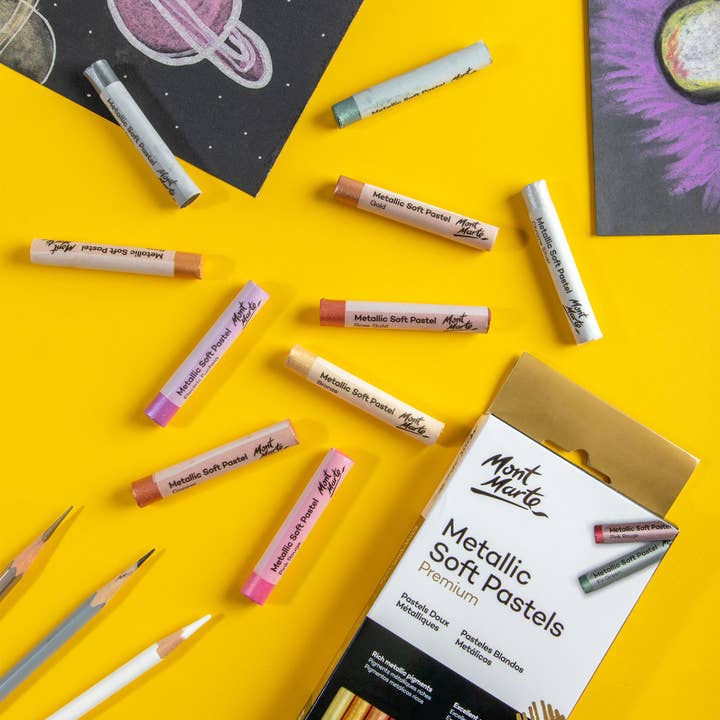 Mont Marte Usa, Inc. - Wholesale Pastels - Metallic Soft Pastels Premium 10pc8