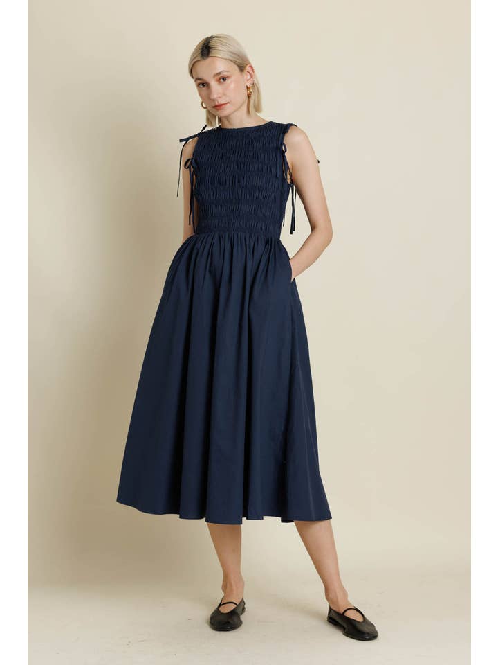 Aureum - Wholesale Dress - Women's - AD2157 - DETACHABLE SLV MIDI DRESS9