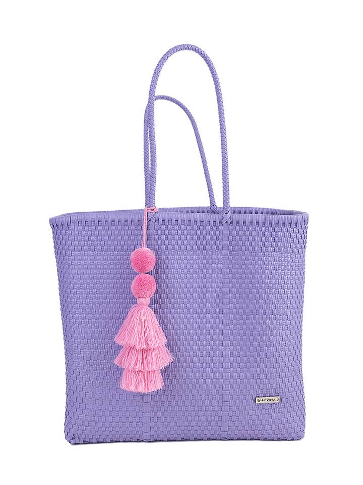 Solid Lilla Lilla Jumbo Tote for engroshandel hos Valerosa