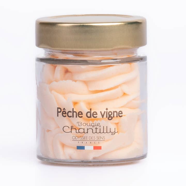 Persika - Doftljus Chantilly gourmet 80g för wholesale av ODYSSÉE DES SENS
