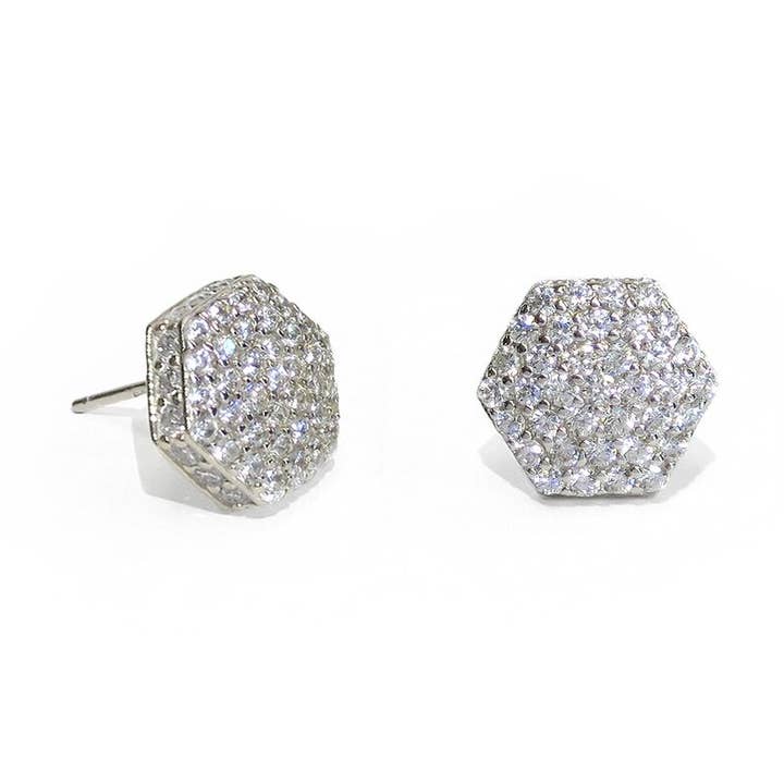 Pave Nut Ohrring - Klicken für Farboptionen für den Großhandel von Liza Schwartz Jewelry