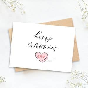 Biglietto di auguri Happy Valentine's Gay (Candy gram) per la vendita all'ingrosso da parte di inkbymi