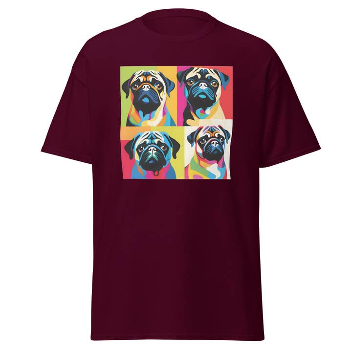 Pugs Pop Art Unisex classic tee for wholesale by 4legz