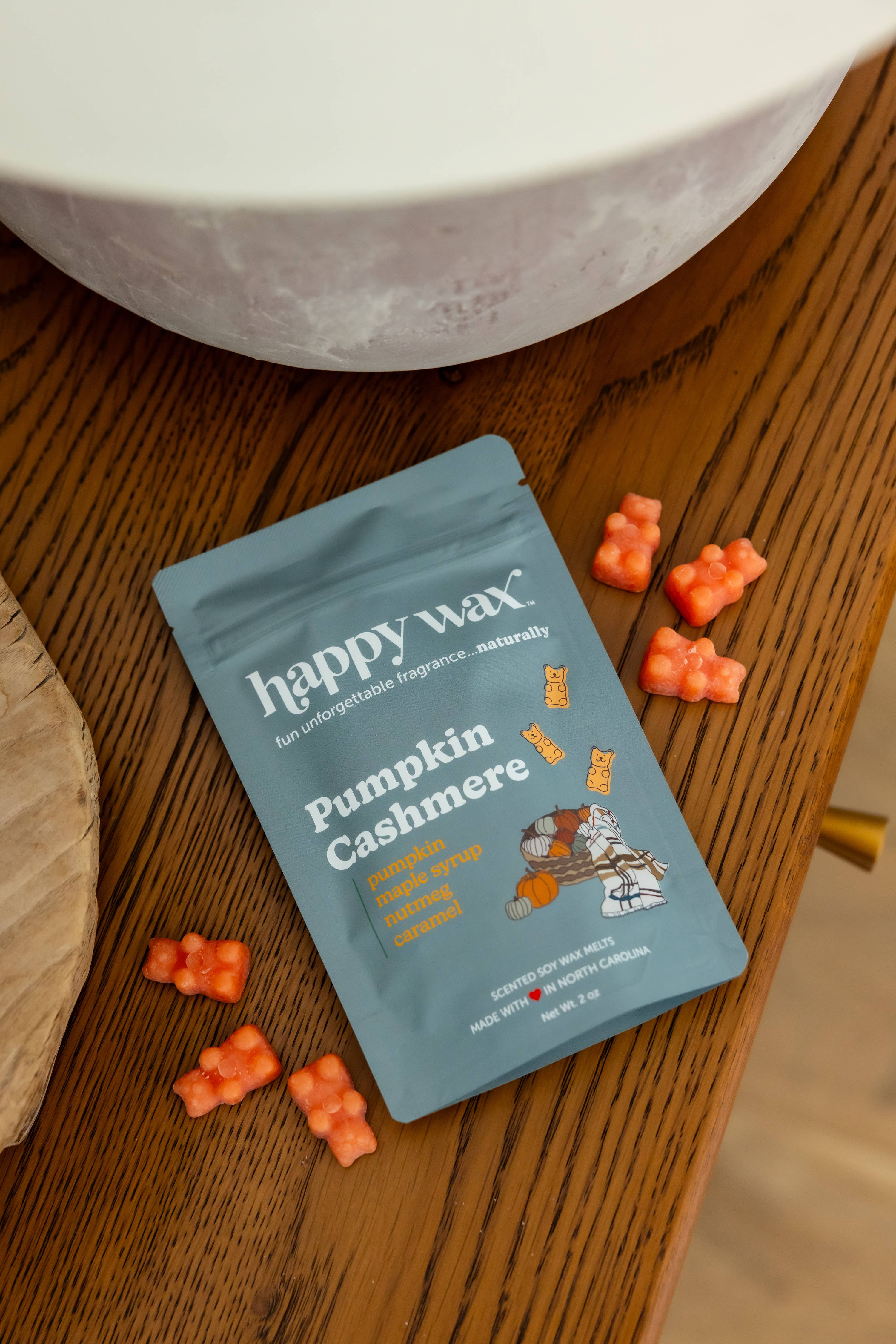 Happy Wax - Wholesale Wax Melt - Pumpkin Cashmere Wax Melts - Sample Pouch (2 oz) 2